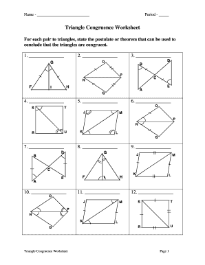 proving triangles congruent worksheet answers
