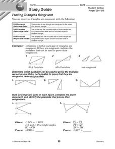 Proving Triangles Congruent Worksheet for 10th Grade | Lesson Planet