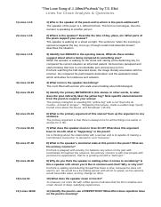 Navigating Modernism Prufrock Analysis Worksheet pdf Worksheets