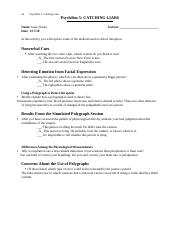 Catching Liars.PsychsimWorksheet.docx - 56 PsychSim 5: Catching ...