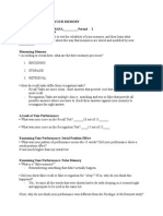 PsychSim 5 Trusting Your Memory | PDF | Recall (Memory) | Memory