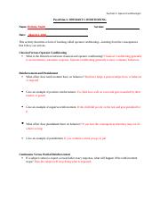 PSYC 101 Worksheet Operant Conditioning 1 .docx - PsychSim 5 ...