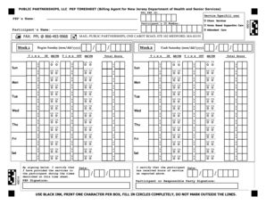 Public Partnerships Timesheet Pdf 2020-2024 - Fill and Sign ...