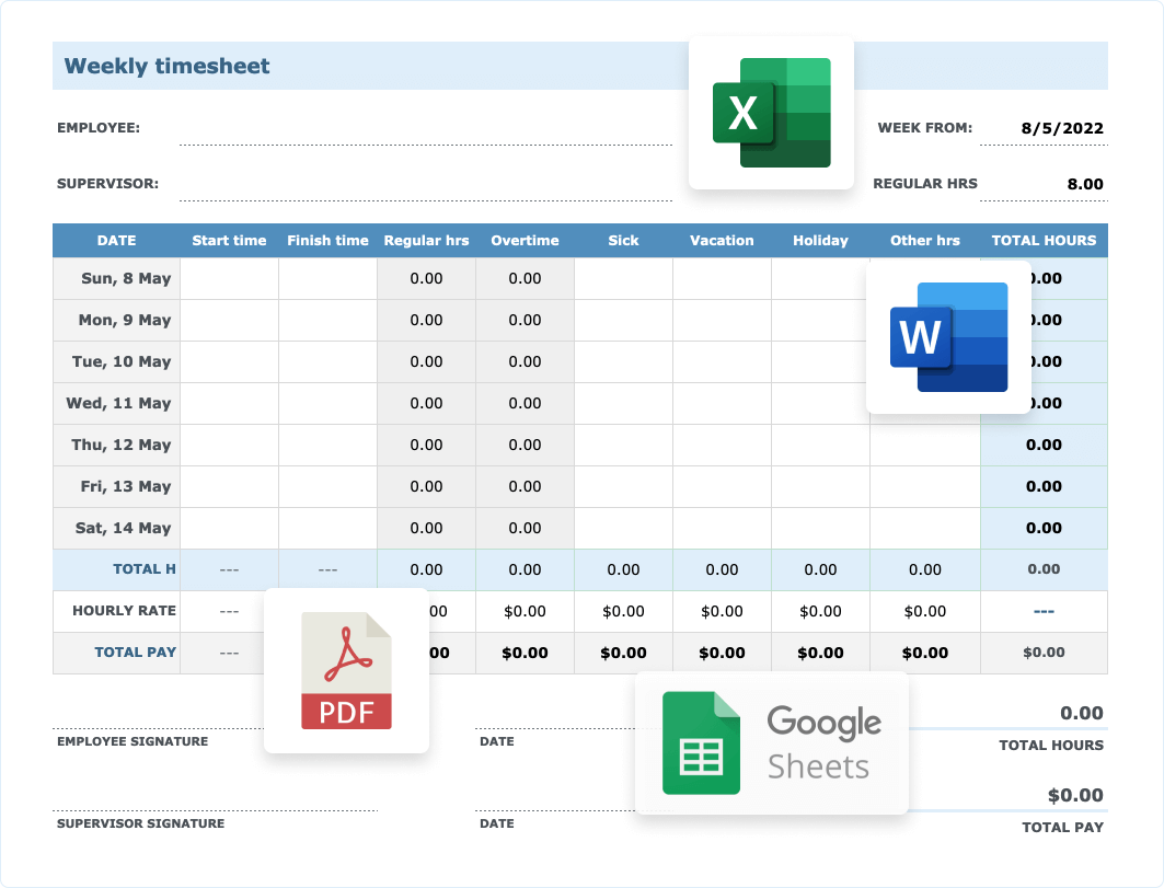 public partnerships printable time sheets