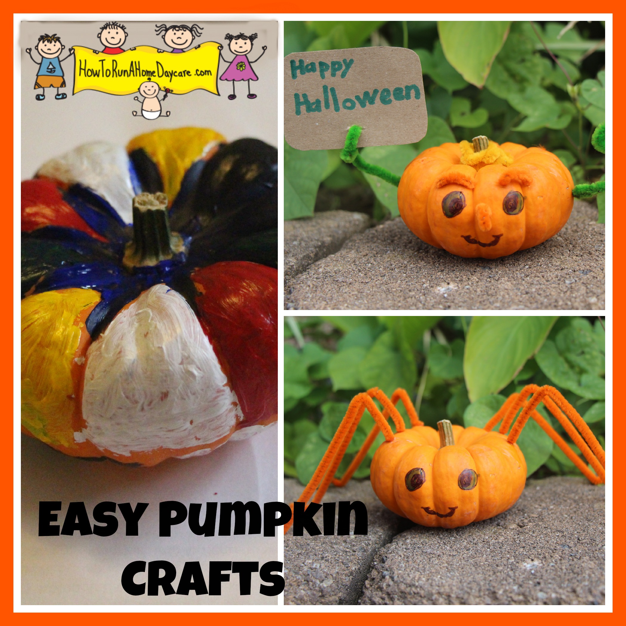 Easy Pumpkin Crafts - How To Run A Home Daycare