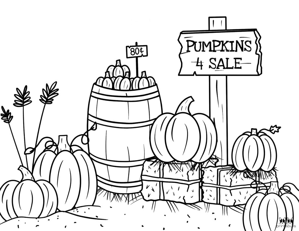 pumpkin coloring pages to print