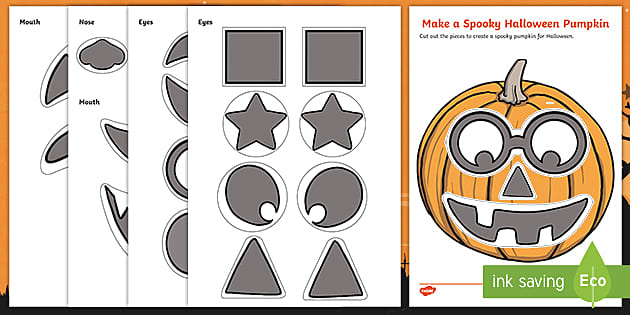 Pumpkin cutting activity | Easy to print out | Twinkl