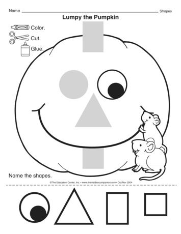 Lumpy the Pumpkin - Preschool Activities