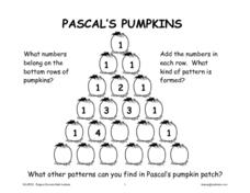 pumpkin pattern worksheet