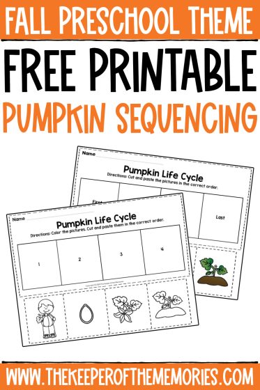 pumpkin sequence worksheet