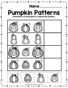 Free Printable Pumpkin Worksheets for Preschoolers &  Kindergartners