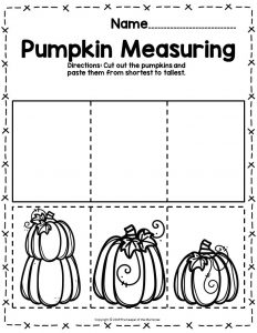 pumpkins worksheet for kindergarten