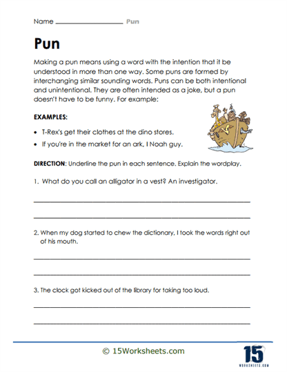 Puns Worksheets - 15 Worksheets Library