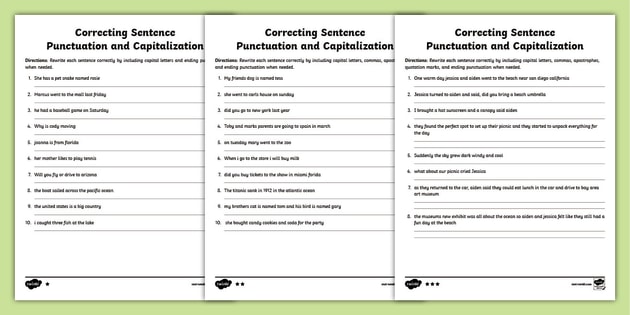 Sentences | Grammat Worksheets | Download Now (teacher made)