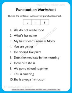 7 Punctuation worksheets ideas | punctuation worksheets ...