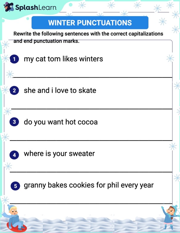 Printable 3rd Grade Punctuation Worksheets | SplashLearn