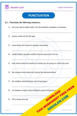Punctuation-4 - skoolon.com