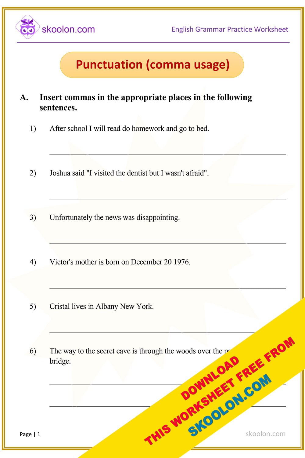 Punctuation-3 - skoolon.com