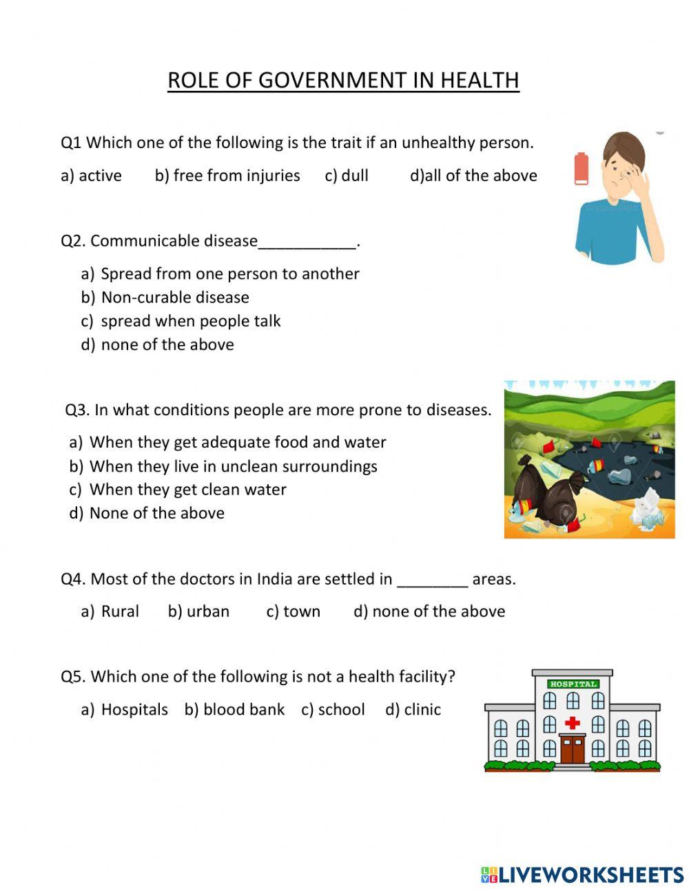 purpose of government worksheet