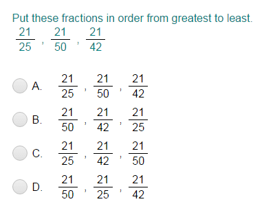 put fractions in order from least to greatest worksheet