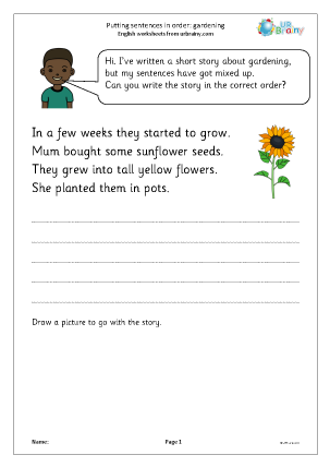 Ordering Sentences - URBrainy.com