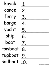 Put the Words in Alphabetical Order Worksheets - EnchantedLearning.com