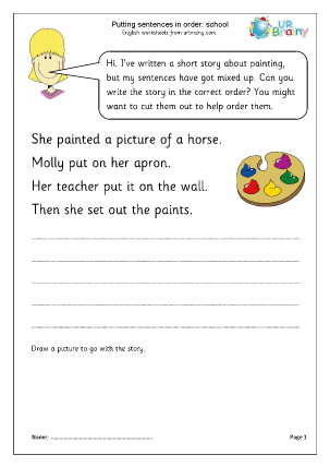 Ordering Sentences - URBrainy.com