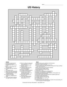US History Worksheet for 6th - 10th Grade | Lesson Planet