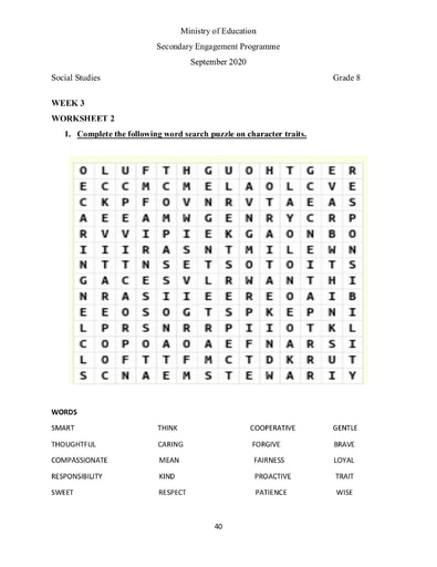 puzzle social studies worksheet
