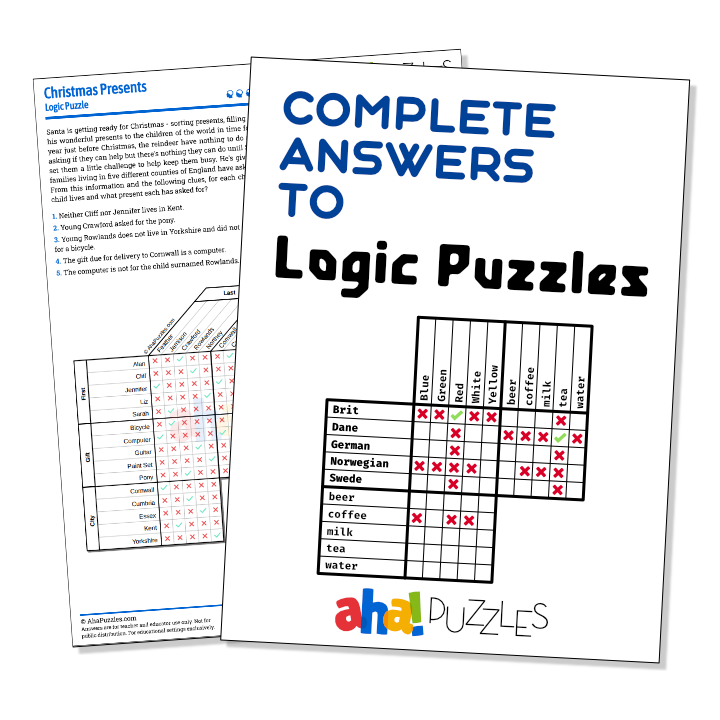 puzzlersparadise logic puzzles printable