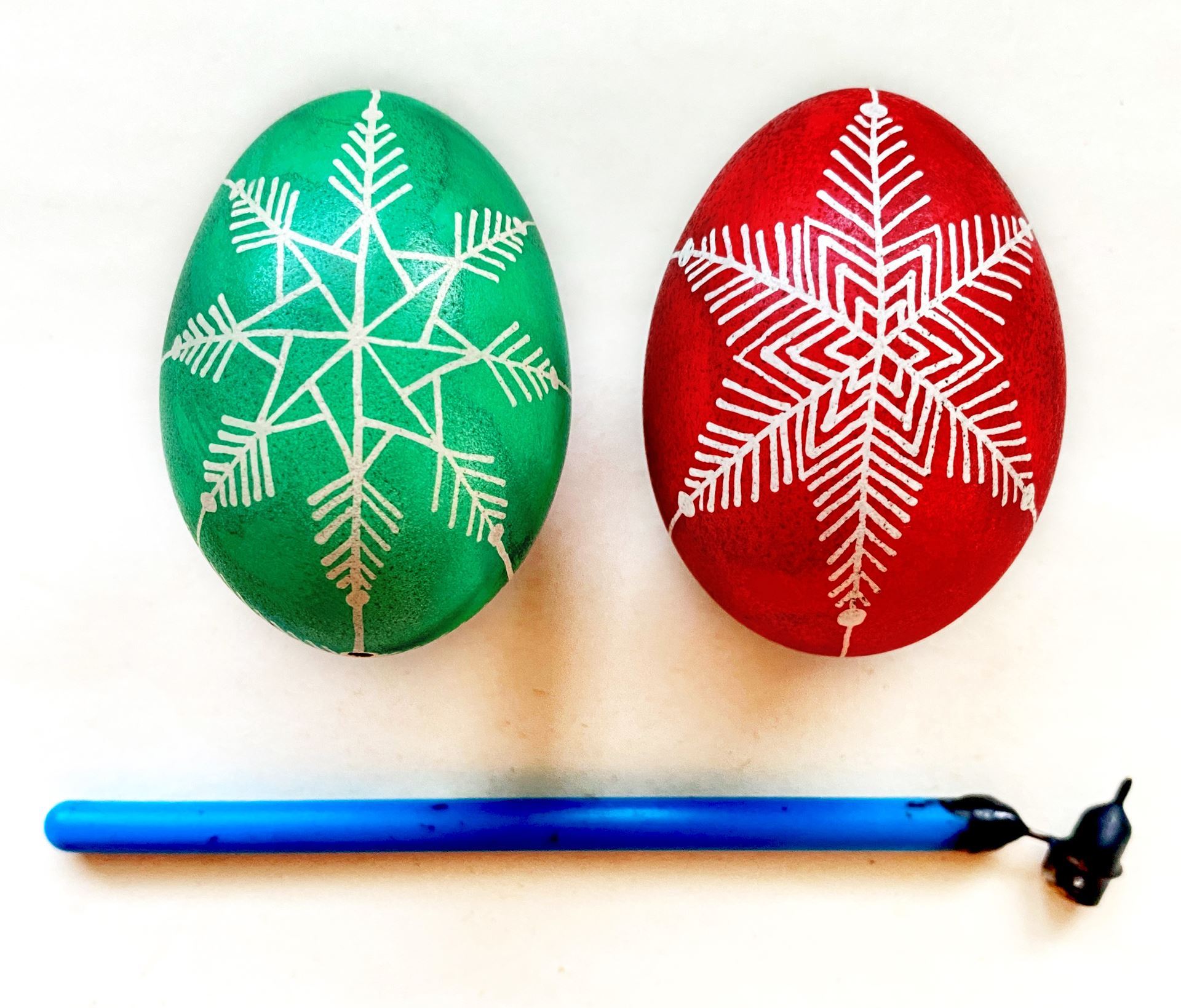 Hawaii Handweavers Hui - Yuletide Ornaments: Pysanky Egg Writing ...