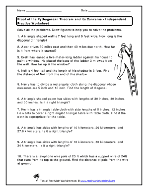Proof Of The Pythagorean Theorem And Its Converse Independent ...