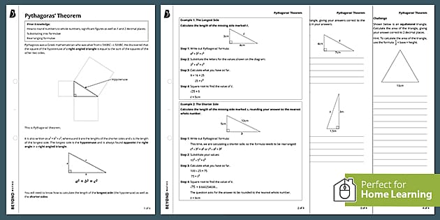 pythagorean theorem practice worksheet pdf