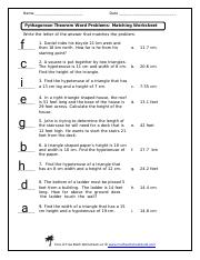 Pythagorean Theorem Matching.pdf - Name Date Pythagorean Theorem ...