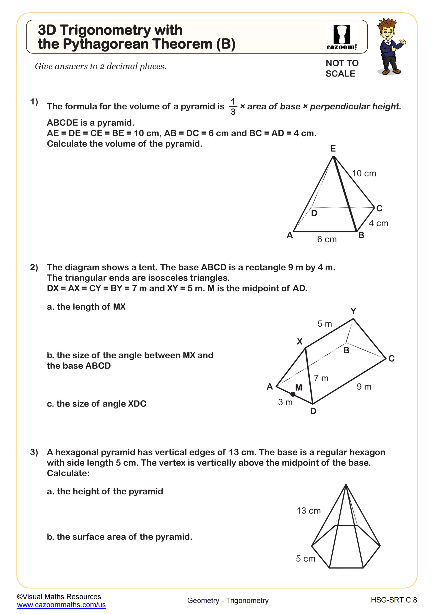 pythagorean theorem worksheet answers