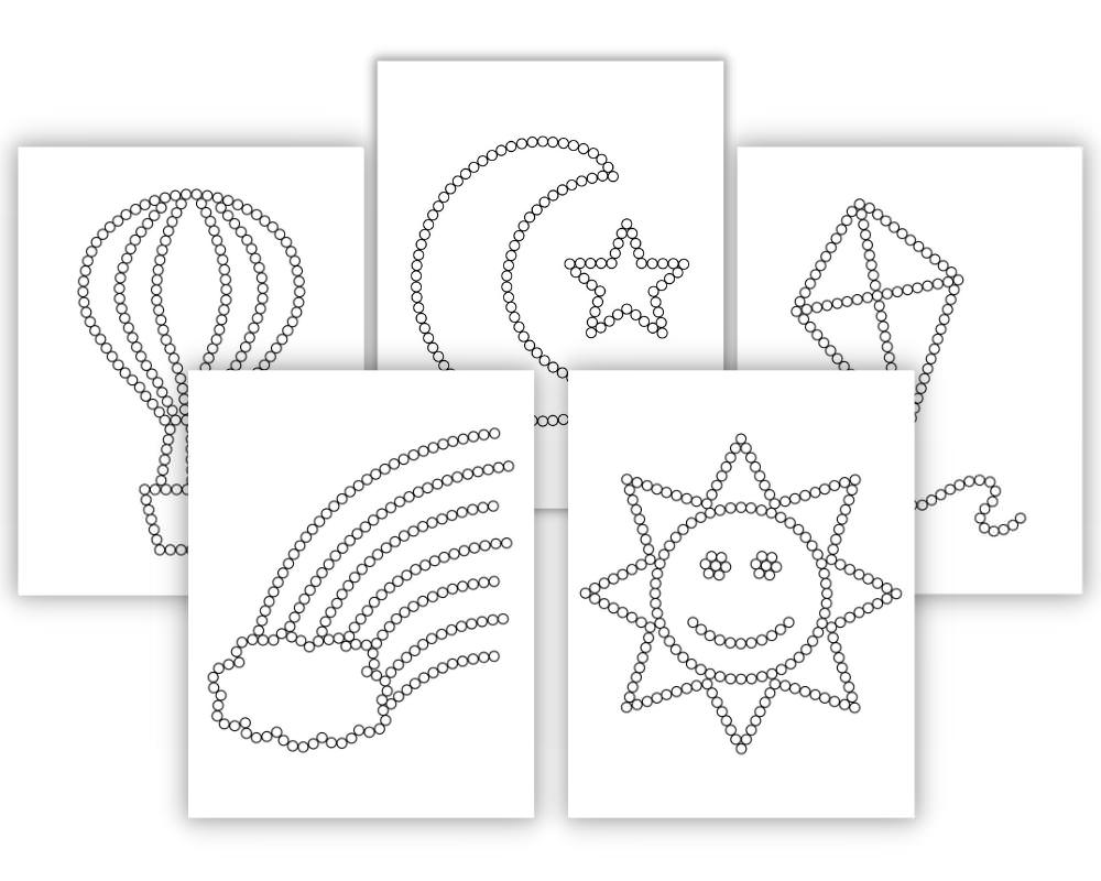 Free Printable Q-Tip Painting Templates - The Craft-at-Home Family