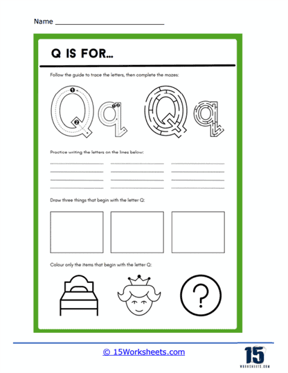 Letter Q Worksheets - 15 Worksheets Library