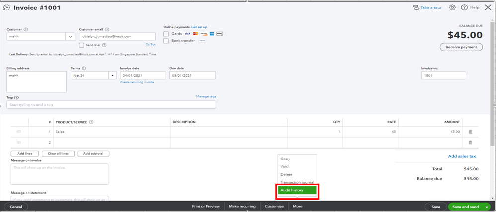 Solved: How can I see the history of each time I emailed an ...