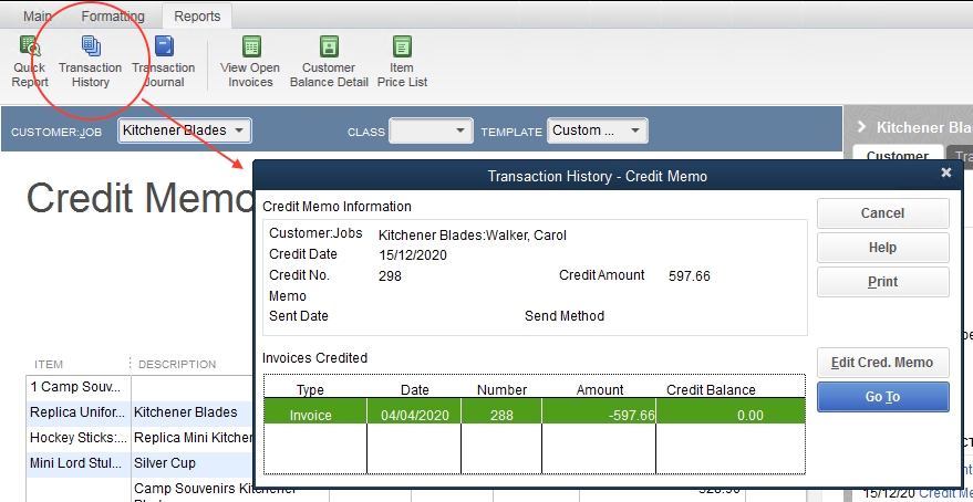 How to view the transaction history in QuickBooks? - Solarsys