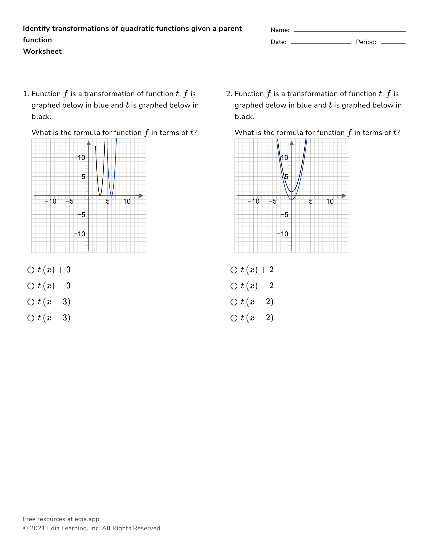 Edia | Free math homework in minutes