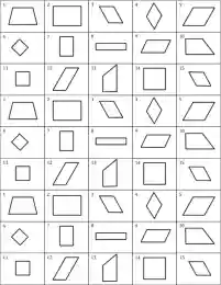Quadrilateral Sort and Student Practice Sheets by Teach Simple