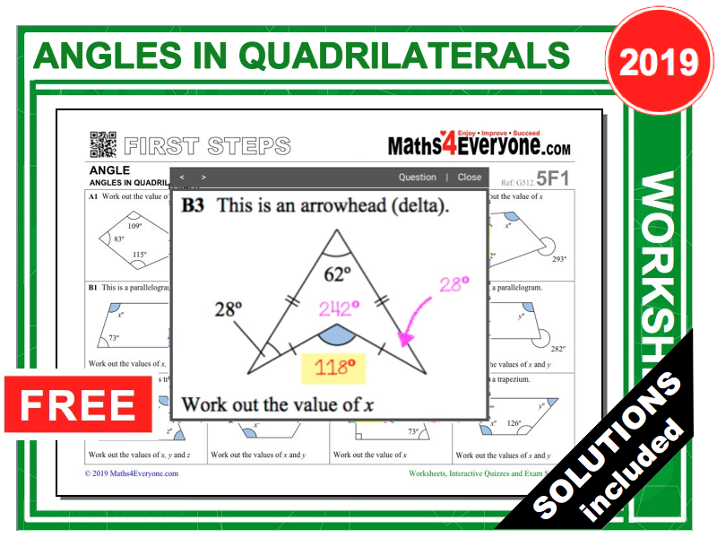 Properties of Quadrilaterals (A) Worksheet | Fun and Engaging PDF ...