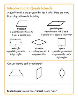 Types of Quadrilaterals | Interactive Worksheet 