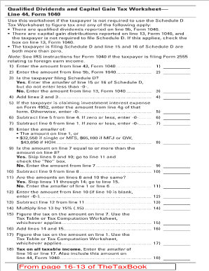Qualified Dividends And Capital Gain Tax Worksheet 2022 Pdf - Fill ...