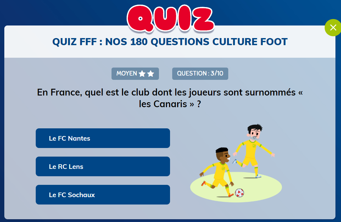 questions de quiz en francais