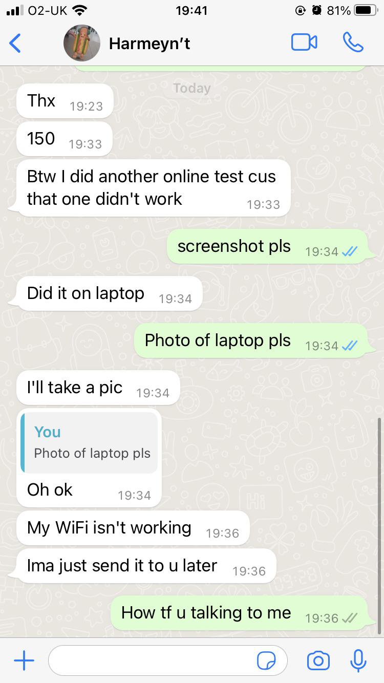my friend after taking an iq test : r/quityourbullshit