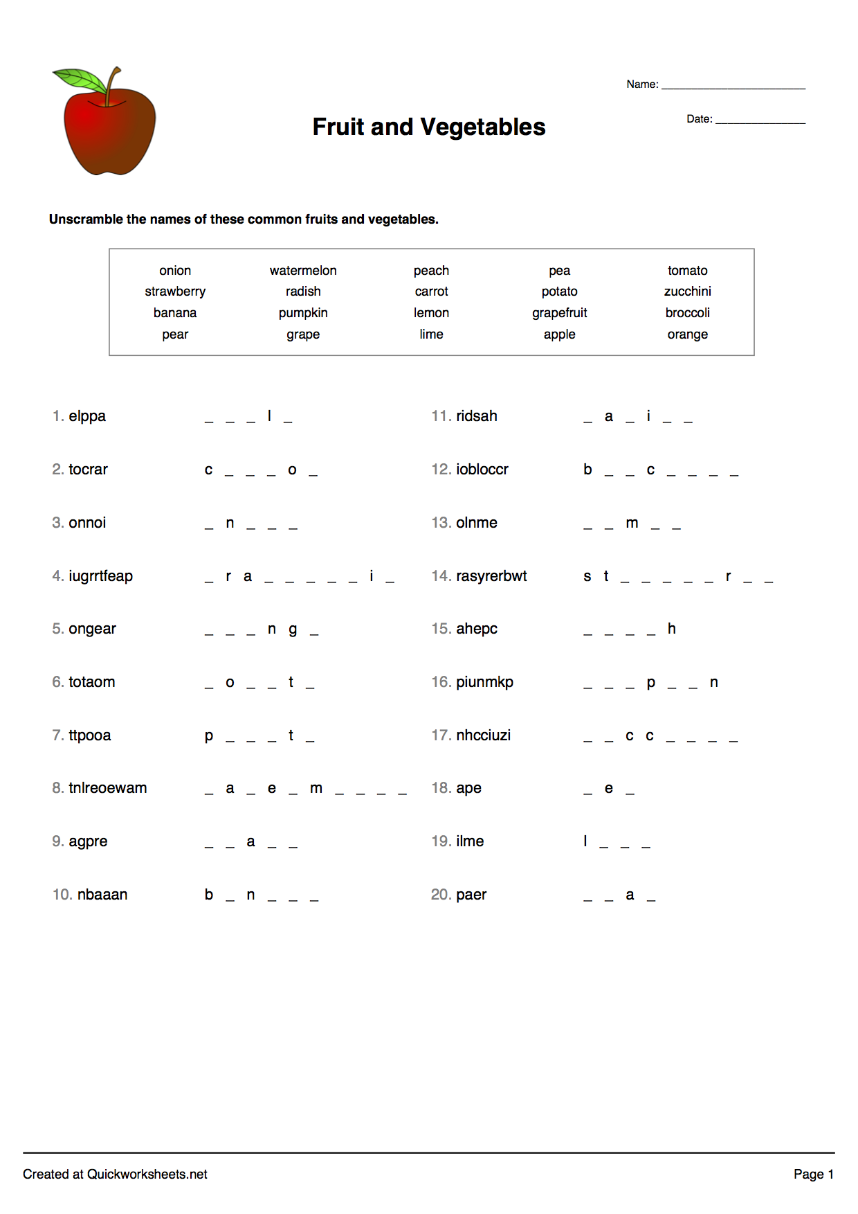 Word Scramble, Wordsearch, Crossword, Matching Pairs and other ...