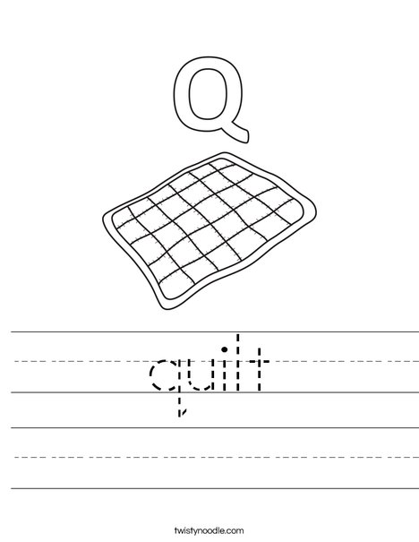 quilt Worksheet - Twisty Noodle