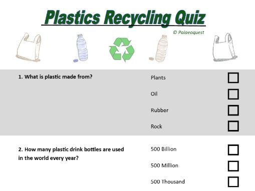 quiz questions related to plastics