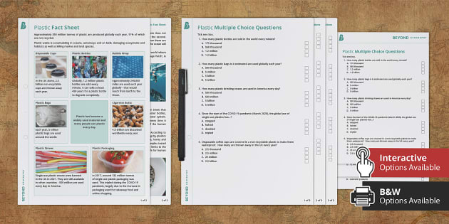 quiz questions related to plastics